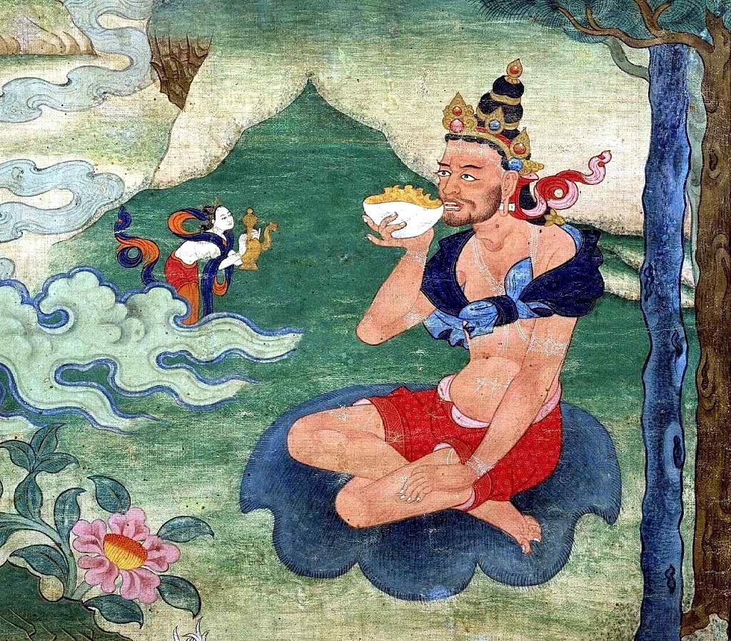 Naropa, the spiritual disciple of the Guru Tilopa